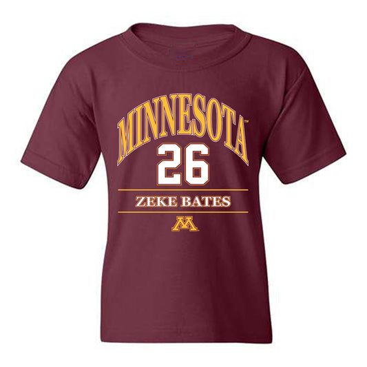 Minnesota - NCAA Football : Zeke Bates - Classic Fashion Shersey Youth T-Shirt-0