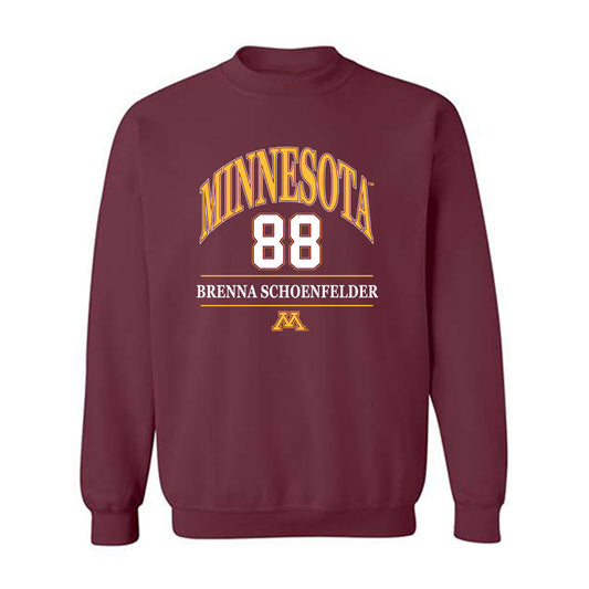 Minnesota - NCAA Women's Soccer : Brenna Schoenfelder - Classic Fashion Shersey Crewneck Sweatshirt-0