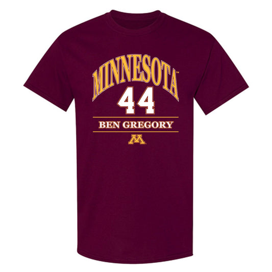 Minnesota - NCAA Baseball : Ben Gregory - Classic Fashion Shersey T-Shirt-0