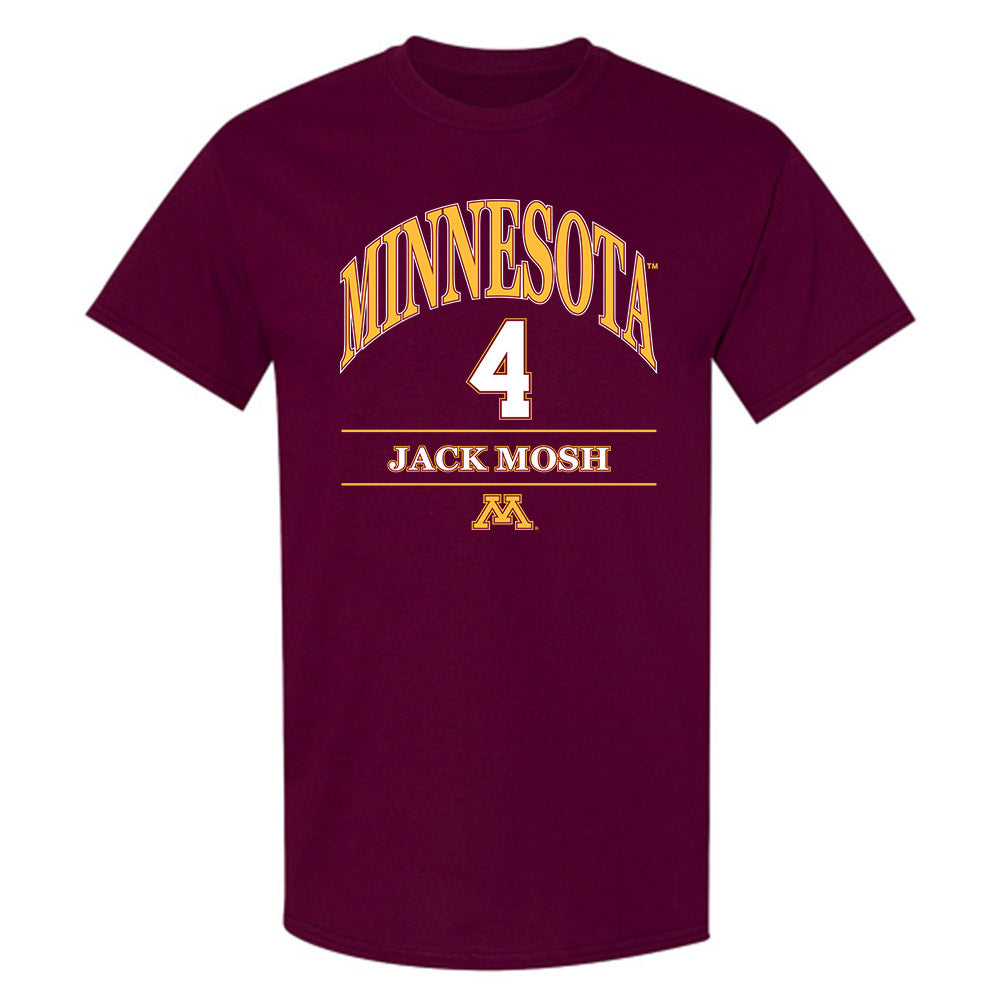 Minnesota - NCAA Baseball : Jack Mosh - Classic Fashion Shersey T-Shirt-0