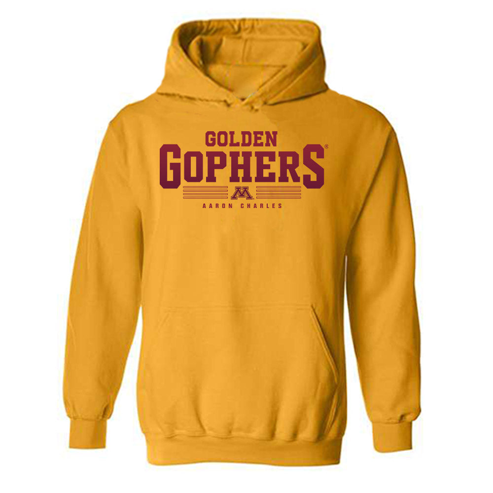 Minnesota - NCAA Men's Track & Field : Aaron Charles - Classic Fashion Shersey Hooded Sweatshirt-0