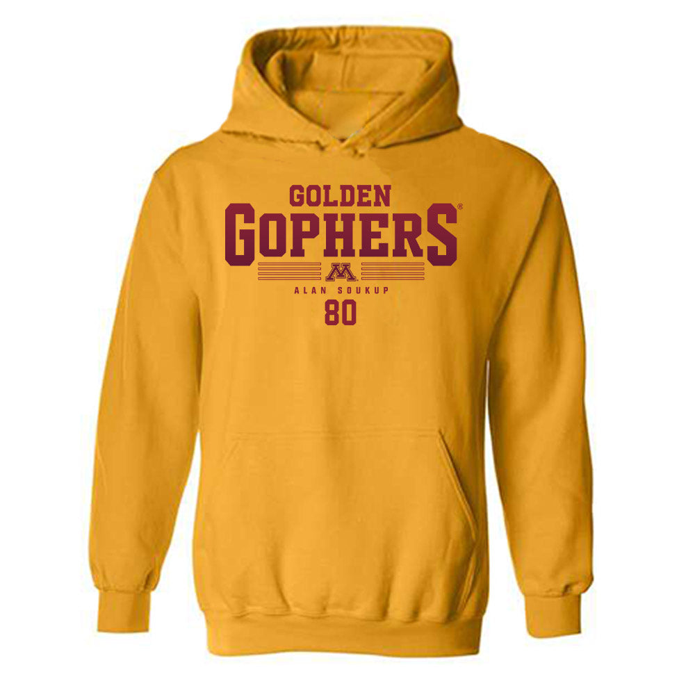 Minnesota - NCAA Football : Alan Soukup - Classic Fashion Shersey Hooded Sweatshirt-0
