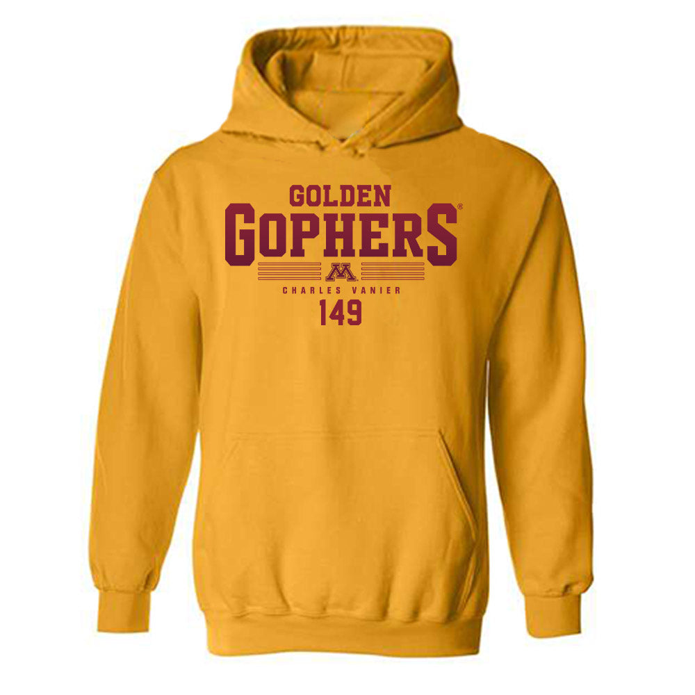 Minnesota - NCAA Wrestling : Charles Vanier - Classic Fashion Shersey Hooded Sweatshirt-0