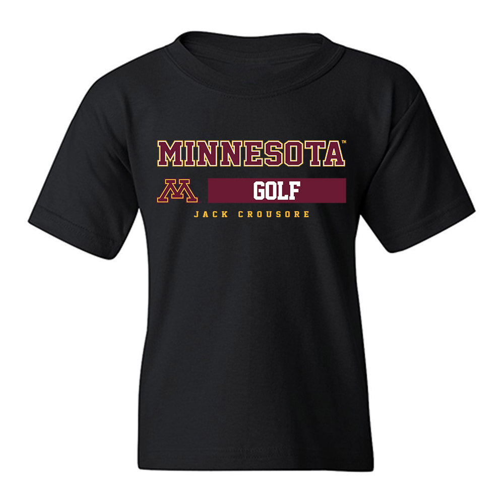 Minnesota - NCAA Men's Golf : Jack Crousore - Classic Fashion Shersey Youth T-Shirt-0
