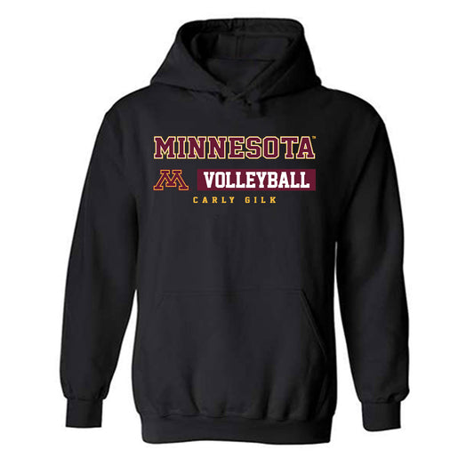 Minnesota - NCAA Women's Volleyball : Carly Gilk - Classic Fashion Shersey Hooded Sweatshirt-0