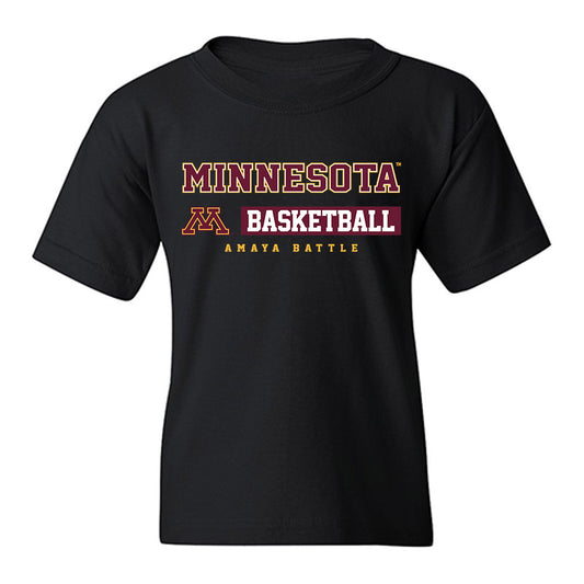 Minnesota - NCAA Women's Basketball : Amaya Battle - Classic Fashion Shersey Youth T-Shirt-0