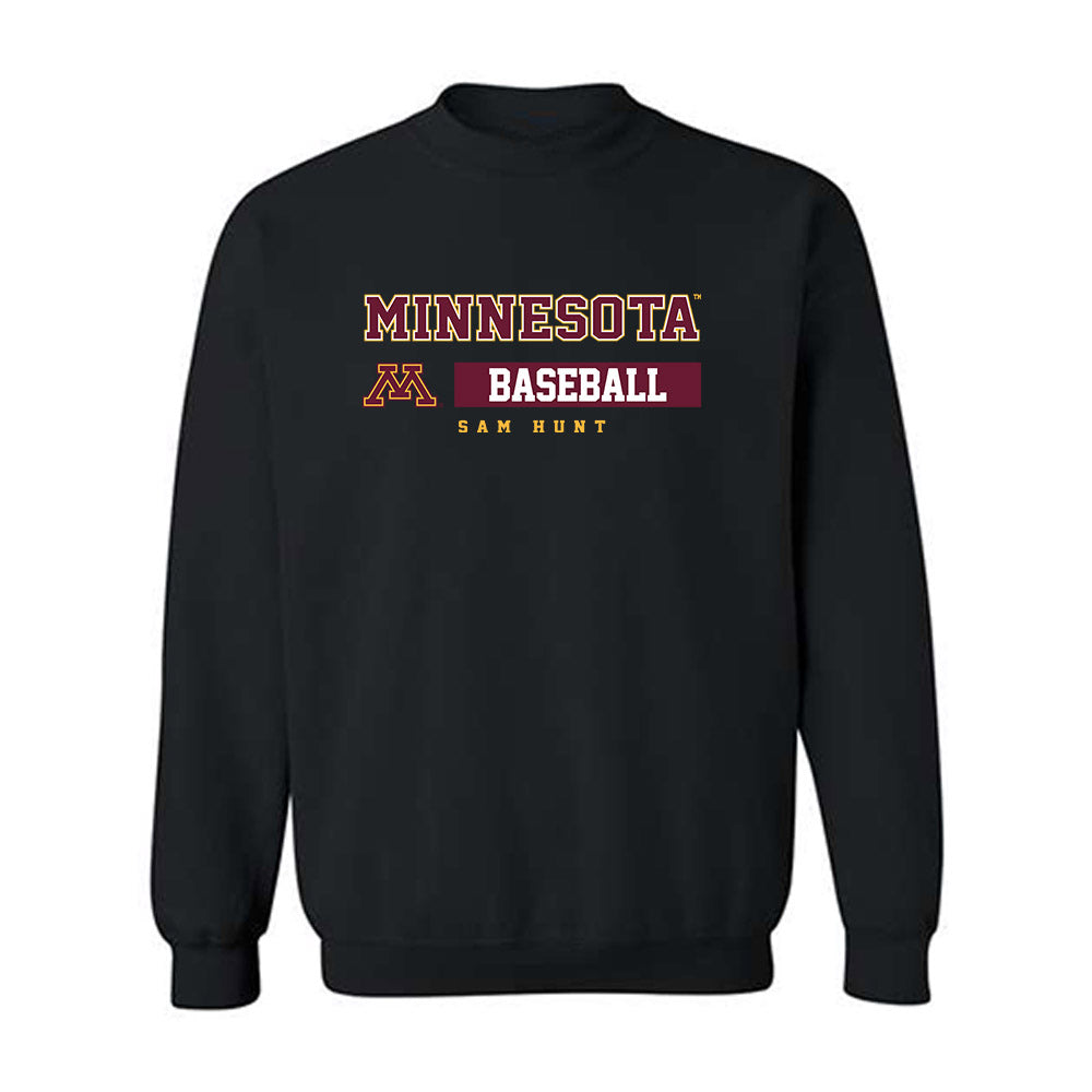Minnesota - NCAA Baseball : Sam Hunt - Classic Fashion Shersey Crewneck Sweatshirt-0
