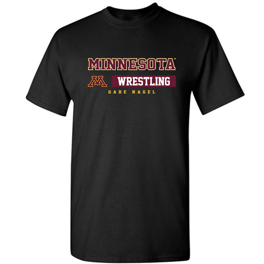 Minnesota - NCAA Wrestling : Gabe Nagel - Classic Fashion Shersey T-Shirt-0