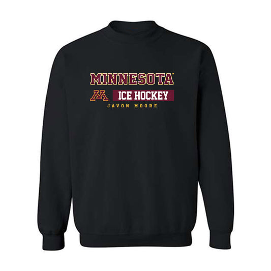Minnesota - NCAA Men's Ice Hockey : Javon Moore - Classic Fashion Shersey Crewneck Sweatshirt-0