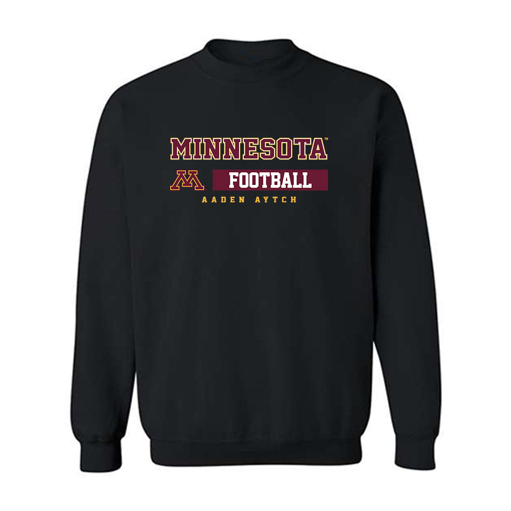 Minnesota - NCAA Football : Aaden Aytch - Classic Fashion Shersey Crewneck Sweatshirt-0