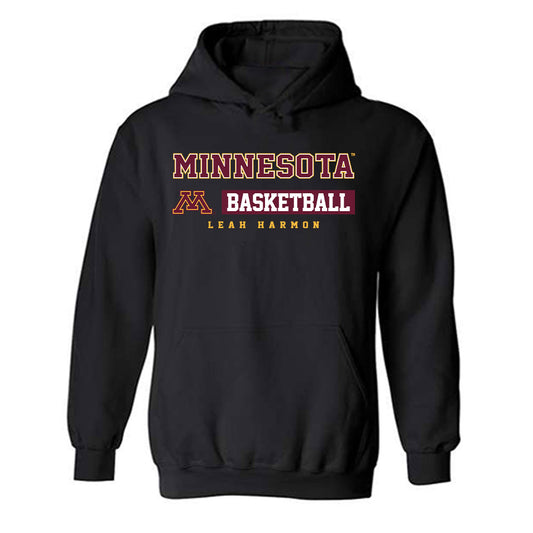 Minnesota - NCAA Women's Basketball : Leah Harmon - Classic Fashion Shersey Hooded Sweatshirt-0