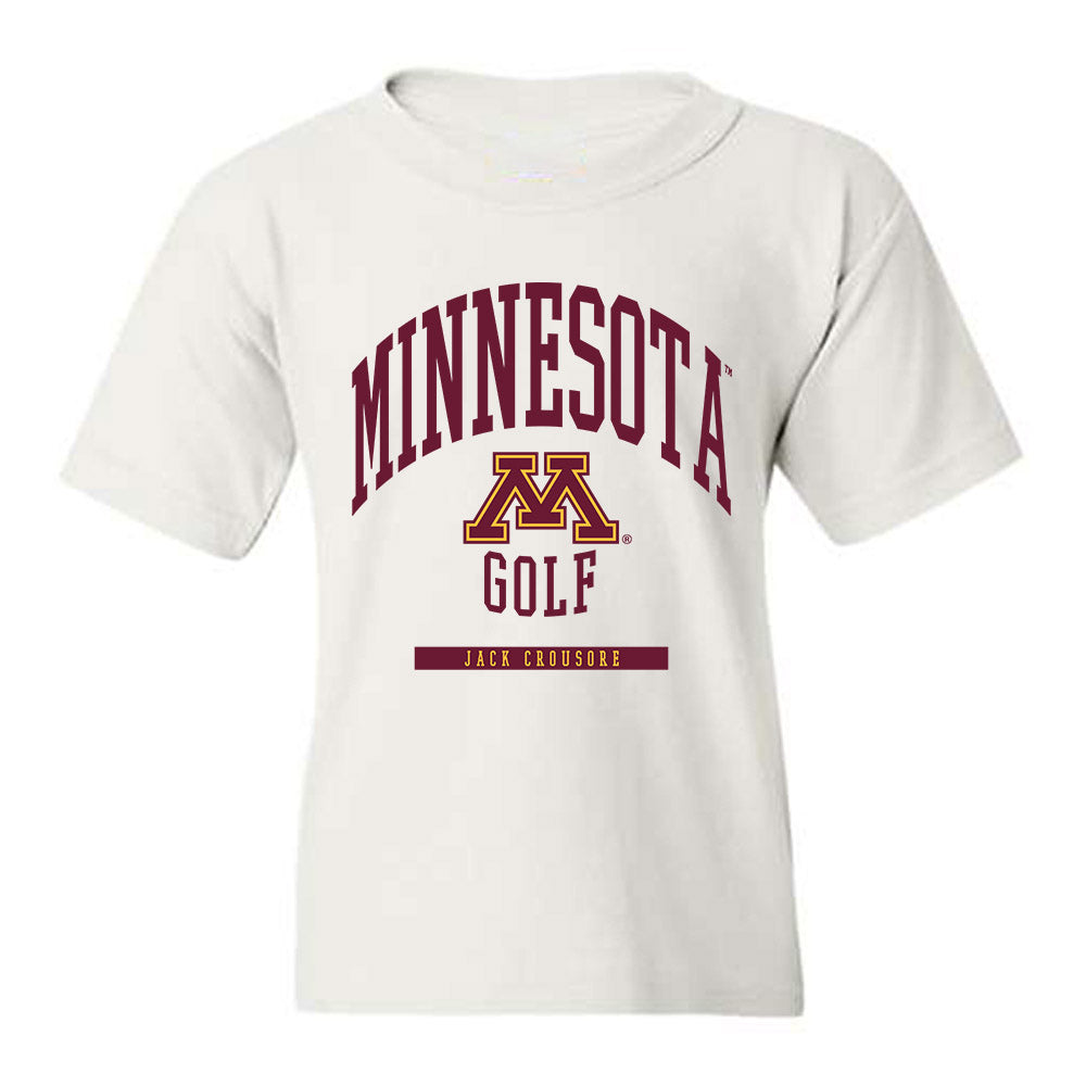Minnesota - NCAA Men's Golf : Jack Crousore - Classic Fashion Shersey Youth T-Shirt-0