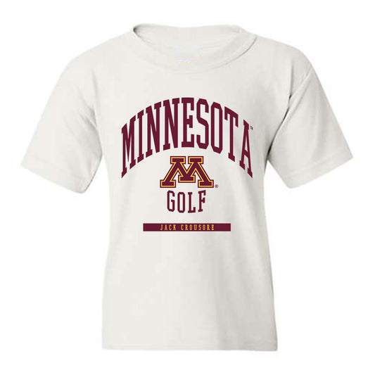 Minnesota - NCAA Men's Golf : Jack Crousore - Classic Fashion Shersey Youth T-Shirt-0