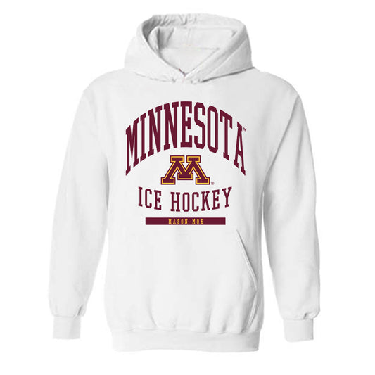 Minnesota - NCAA Men's Ice Hockey : Mason Moe - Classic Fashion Shersey Hooded Sweatshirt-0