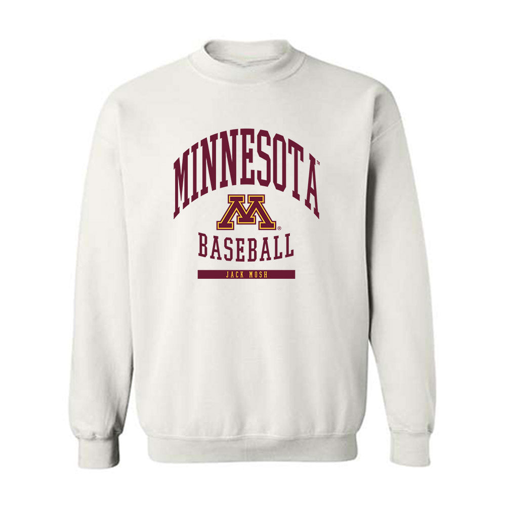 Minnesota - NCAA Baseball : Jack Mosh - Classic Fashion Shersey Crewneck Sweatshirt-0