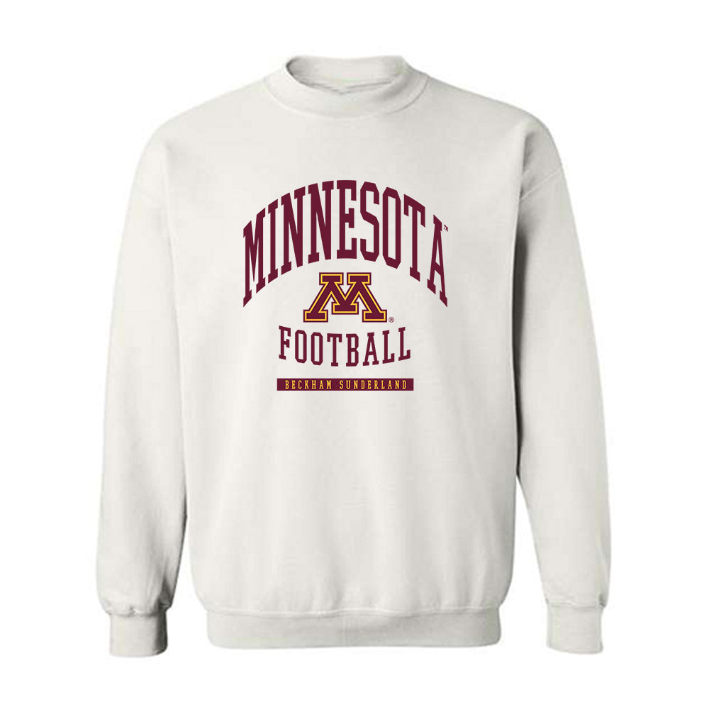 Minnesota - NCAA Football : Beckham Sunderland - Classic Fashion Shersey Crewneck Sweatshirt-0
