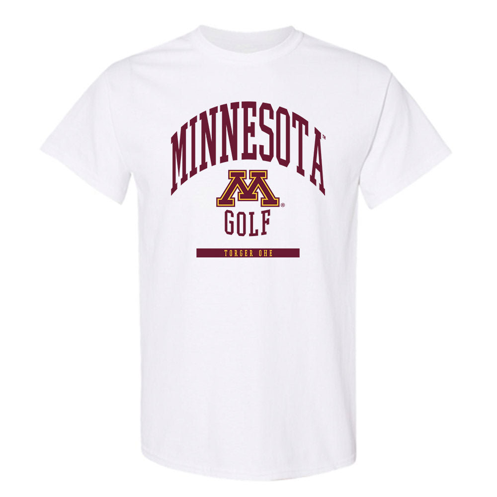 Minnesota - NCAA Men's Golf : Torger Ohe - Classic Fashion Shersey T-Shirt-0