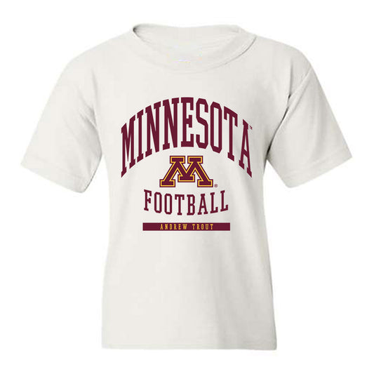 Minnesota - NCAA Football : Andrew Trout - Classic Fashion Shersey Youth T-Shirt-0