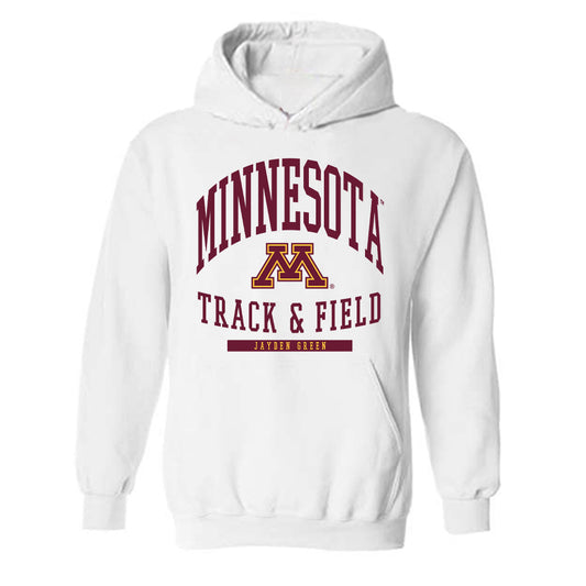 Minnesota - NCAA Men's Track & Field : Jayden Green - Classic Fashion Shersey Hooded Sweatshirt-0