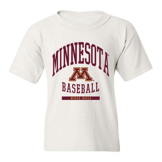 Minnesota - NCAA Baseball : Weber Neels - Classic Fashion Shersey Youth T-Shirt-0
