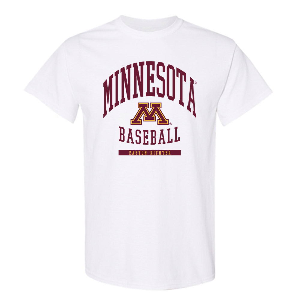 Minnesota - NCAA Baseball : Easton Richter - Classic Fashion Shersey T-Shirt-0