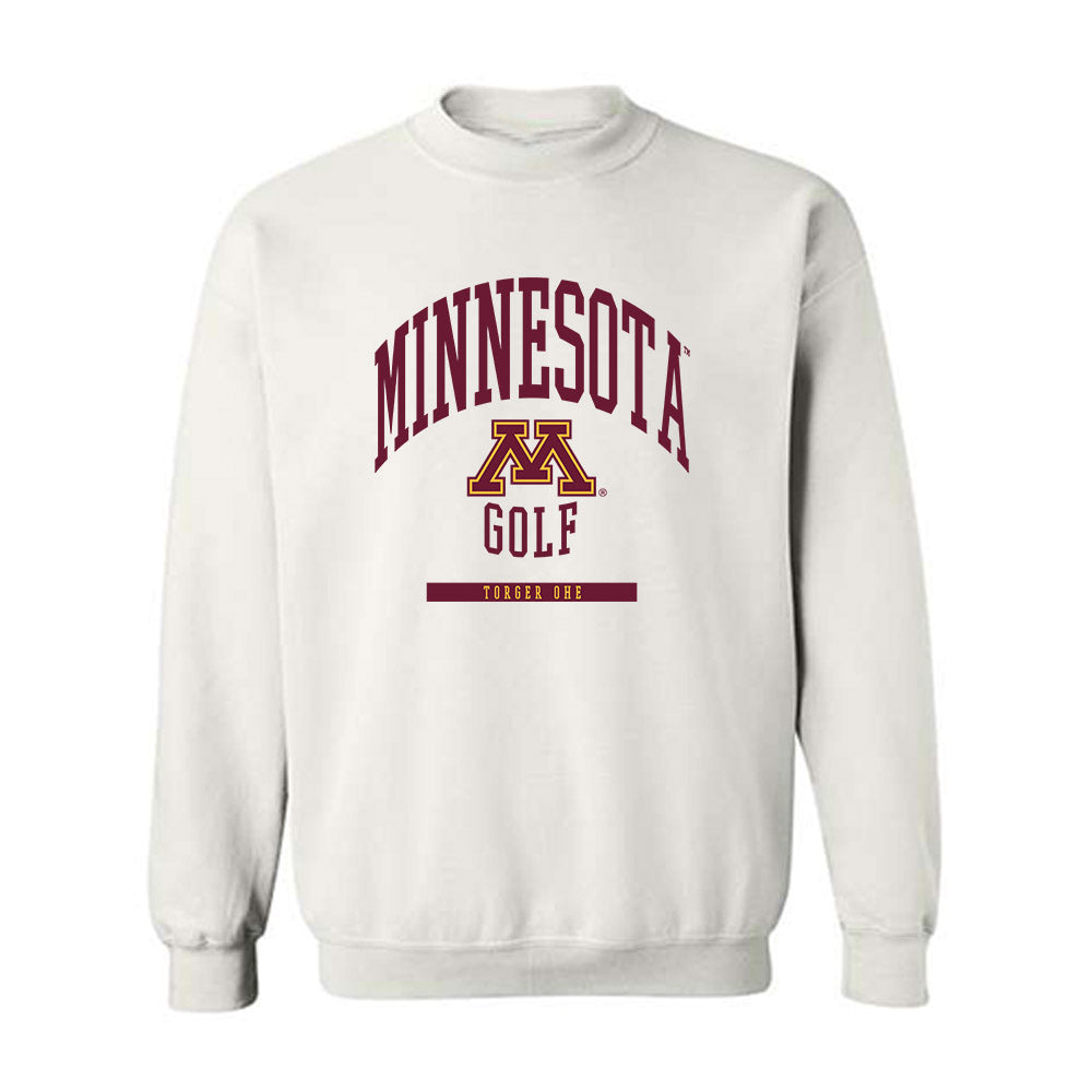 Minnesota - NCAA Men's Golf : Torger Ohe - Classic Fashion Shersey Crewneck Sweatshirt-0