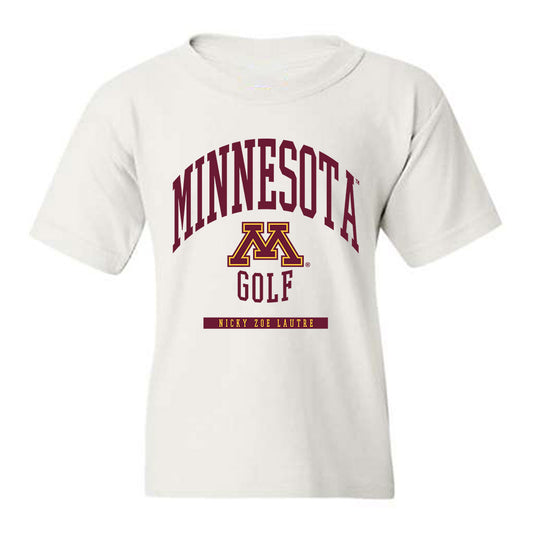 Minnesota - NCAA Women's Golf : Nicky Zoe Lautre - Classic Fashion Shersey Youth T-Shirt-0