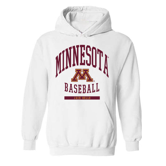 Minnesota - NCAA Baseball : Jack Bello - Classic Fashion Shersey Hooded Sweatshirt-0