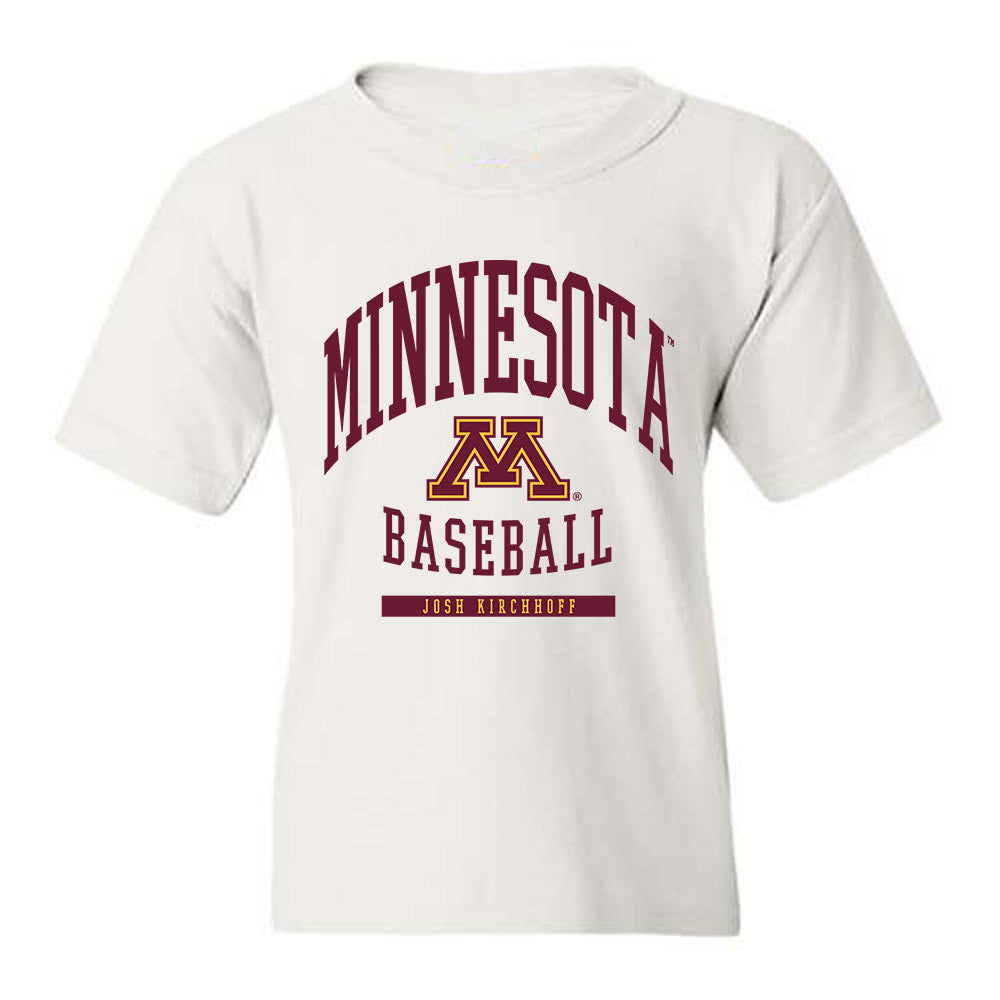 Minnesota - NCAA Baseball : Josh Kirchhoff - Classic Fashion Shersey Youth T-Shirt-0