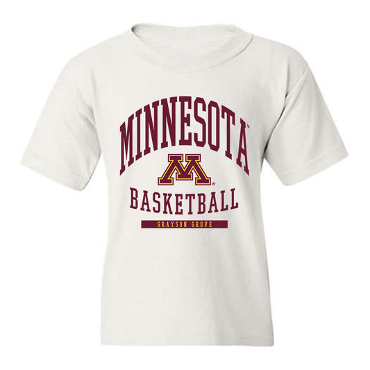 Minnesota - NCAA Men's Basketball : Grayson Grove - Classic Fashion Shersey Youth T-Shirt-0