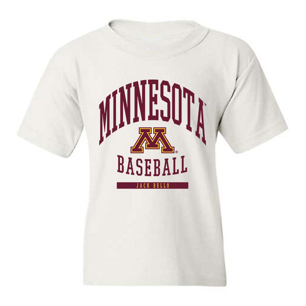 Minnesota - NCAA Baseball : Jack Bello - Classic Fashion Shersey Youth T-Shirt-0