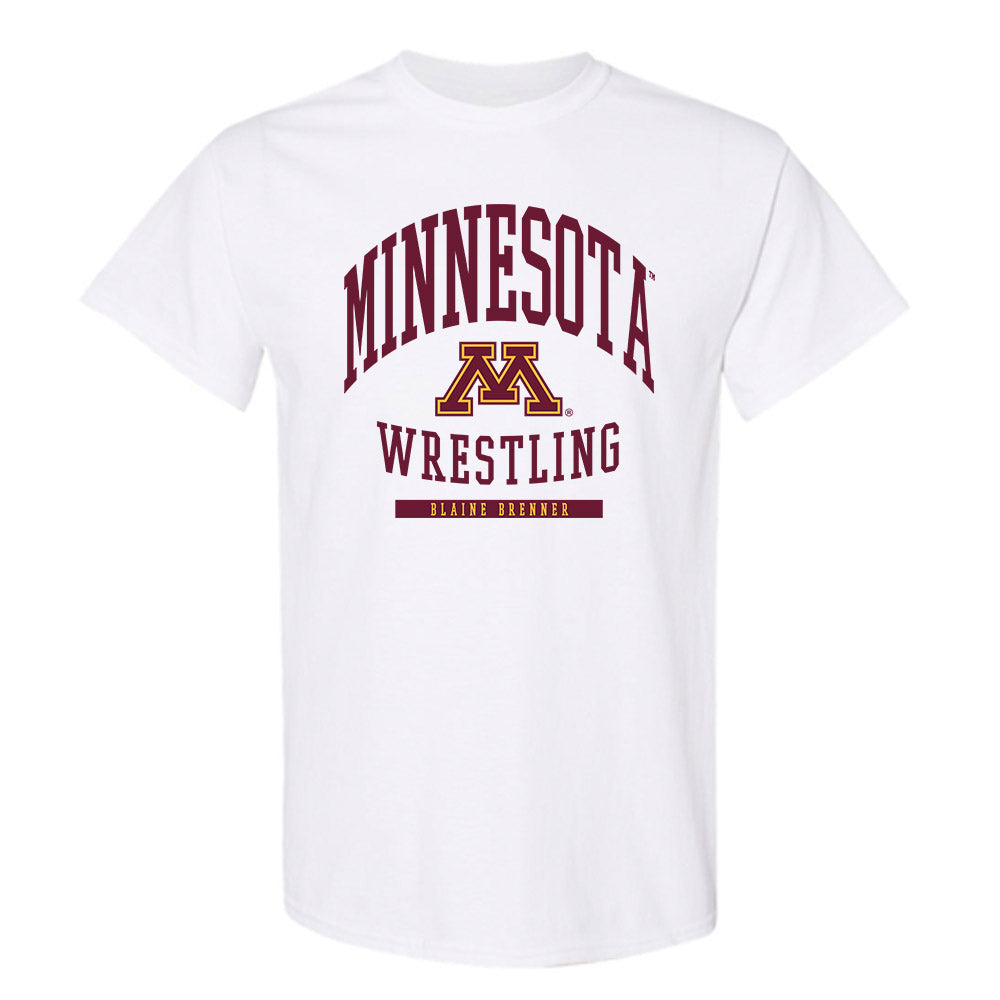 Minnesota - NCAA Wrestling : Blaine Brenner - Classic Fashion Shersey T-Shirt-0
