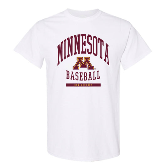 Minnesota - NCAA Baseball : Ben Gregory - Classic Fashion Shersey T-Shirt-0