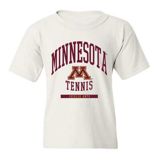 Minnesota - NCAA Women's Tennis : Jeselle Ante - Classic Fashion Shersey Youth T-Shirt-0