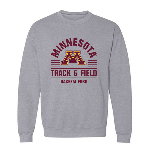 Minnesota - NCAA Men's Track & Field : Hakeem Ford - Classic Fashion Shersey Crewneck Sweatshirt-0