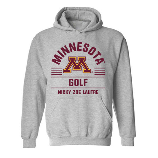 Minnesota - NCAA Women's Golf : Nicky Zoe Lautre - Classic Fashion Shersey Hooded Sweatshirt-0