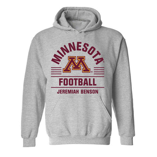 Minnesota - NCAA Football : Jeremiah Benson - Classic Fashion Shersey Hooded Sweatshirt-0