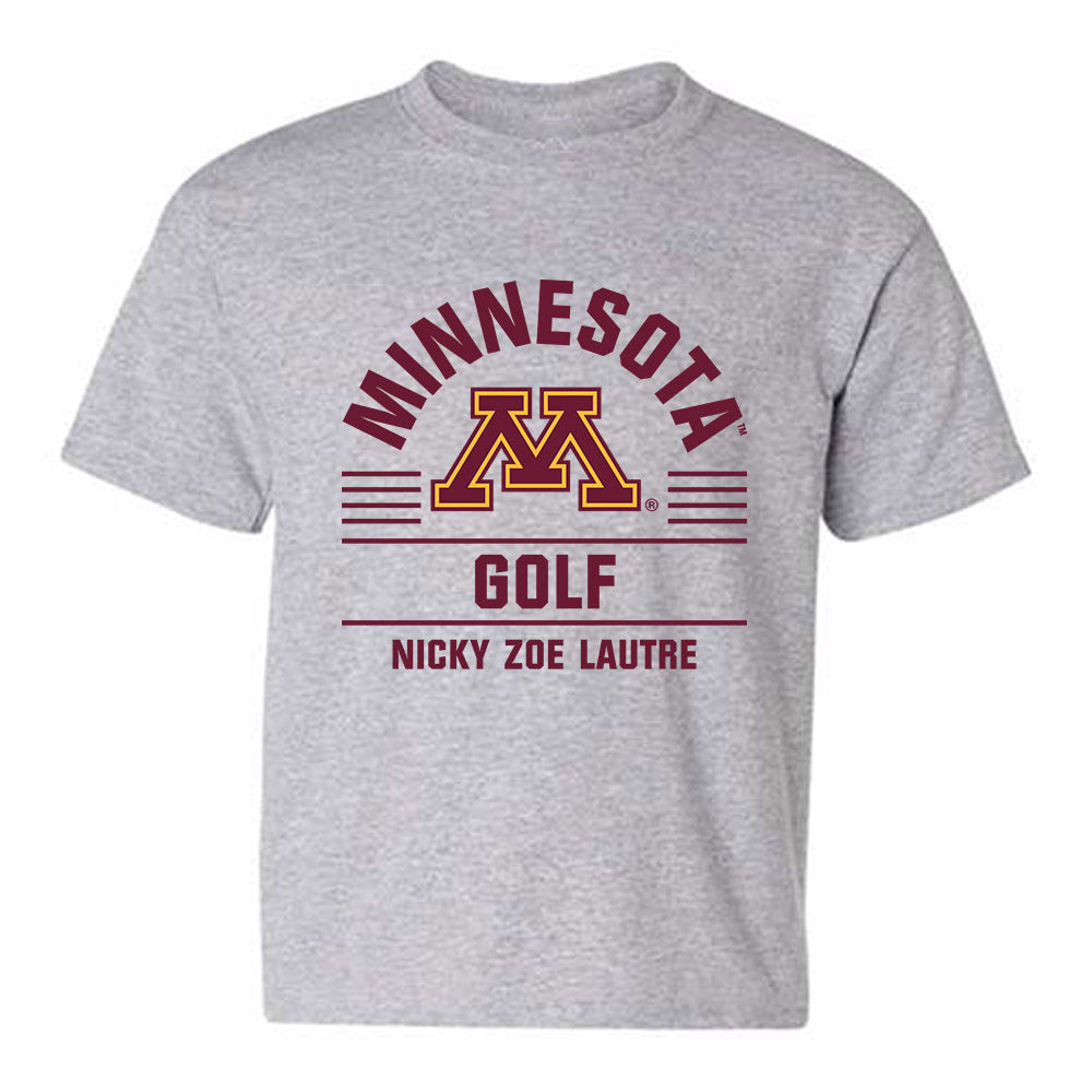 Minnesota - NCAA Women's Golf : Nicky Zoe Lautre - Classic Fashion Shersey Youth T-Shirt-0