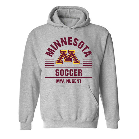 Minnesota - NCAA Women's Soccer : Mya Nugent - Classic Fashion Shersey Hooded Sweatshirt-0