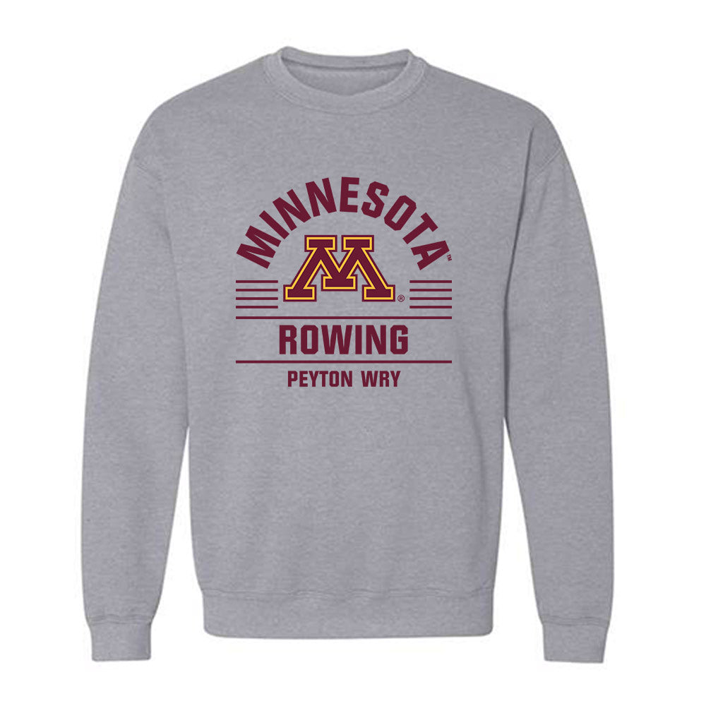 Minnesota - NCAA Women's Rowing : Peyton Wry - Classic Fashion Shersey Crewneck Sweatshirt-0