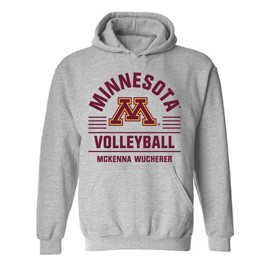 Minnesota - NCAA Women's Volleyball : Mckenna Wucherer - Classic Fashion Shersey Hooded Sweatshirt-0