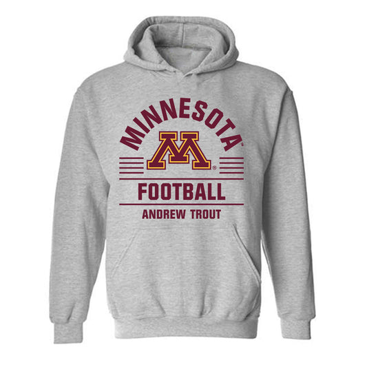 Minnesota - NCAA Football : Andrew Trout - Classic Fashion Shersey Hooded Sweatshirt-0