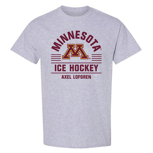 Minnesota - NCAA Men's Ice Hockey : Axel Lofgren - Classic Fashion Shersey T-Shirt-0