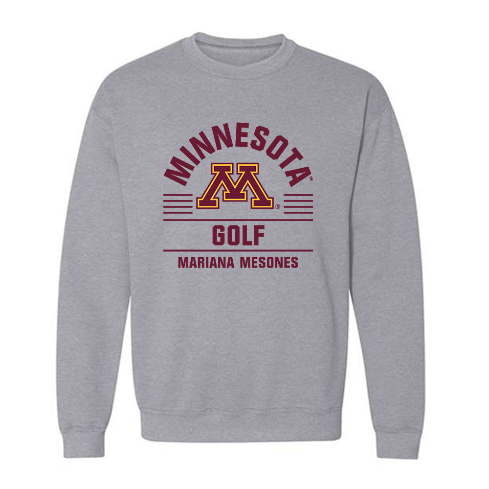 Minnesota - NCAA Women's Golf : Mariana Mesones - Classic Fashion Shersey Crewneck Sweatshirt-0