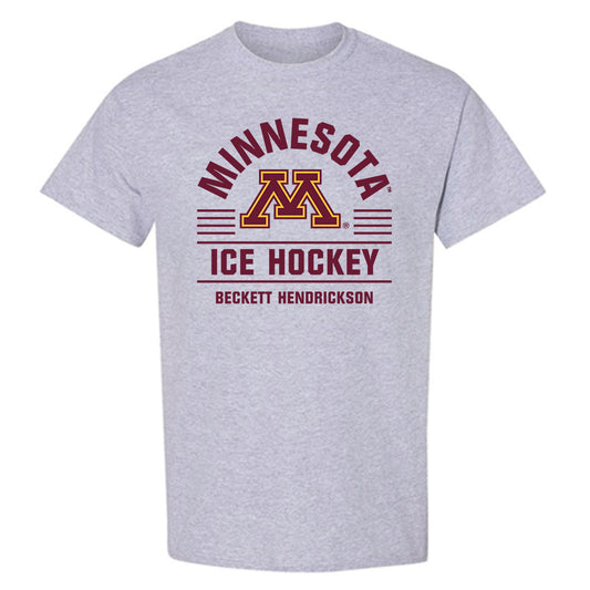 Minnesota - NCAA Men's Ice Hockey : Beckett Hendrickson - Classic Fashion Shersey T-Shirt-0