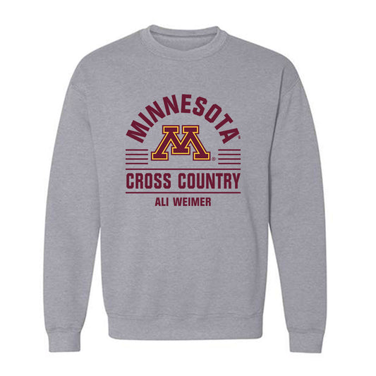 Minnesota - NCAA Women's Cross Country : Ali Weimer - Classic Fashion Shersey Crewneck Sweatshirt-0