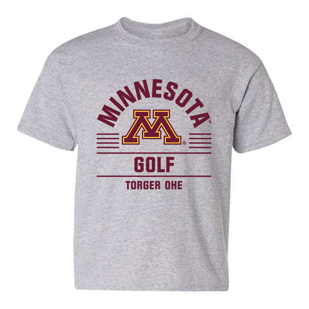Minnesota - NCAA Men's Golf : Torger Ohe - Classic Fashion Shersey Youth T-Shirt-0
