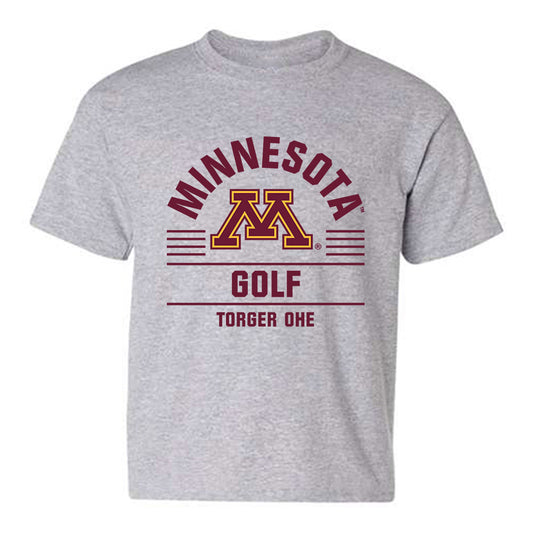 Minnesota - NCAA Men's Golf : Torger Ohe - Classic Fashion Shersey Youth T-Shirt-0