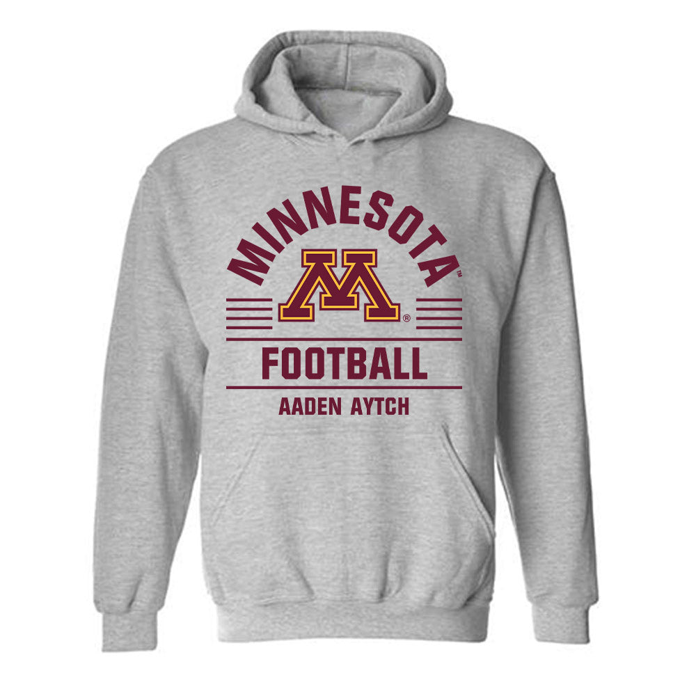 Minnesota - NCAA Football : Aaden Aytch - Classic Fashion Shersey Hooded Sweatshirt-0