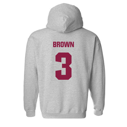 Virginia Tech - NCAA Football : Que'Sean Brown - Classic Fashion Shersey Hooded Sweatshirt-1